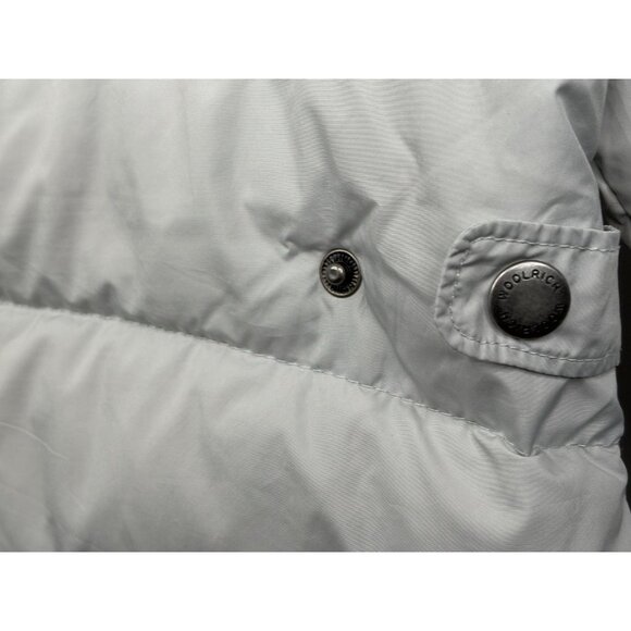 Woolrich Women’s Small Duck Down Puffer Jacket Full Zip Light Gray Frost - Picture 8 of 16